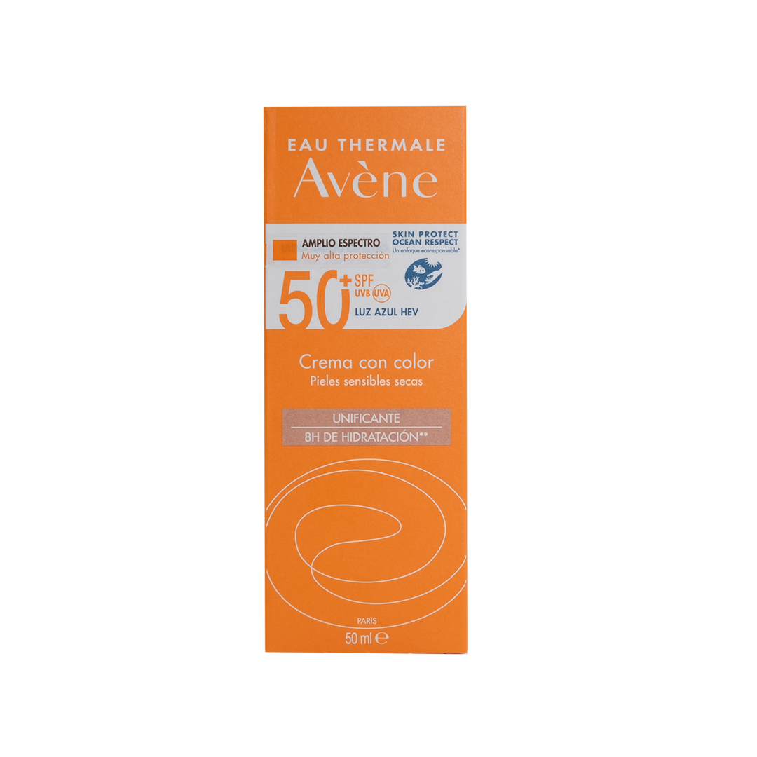 Avene Bloqueador Crema C/Color 50ml fps50+