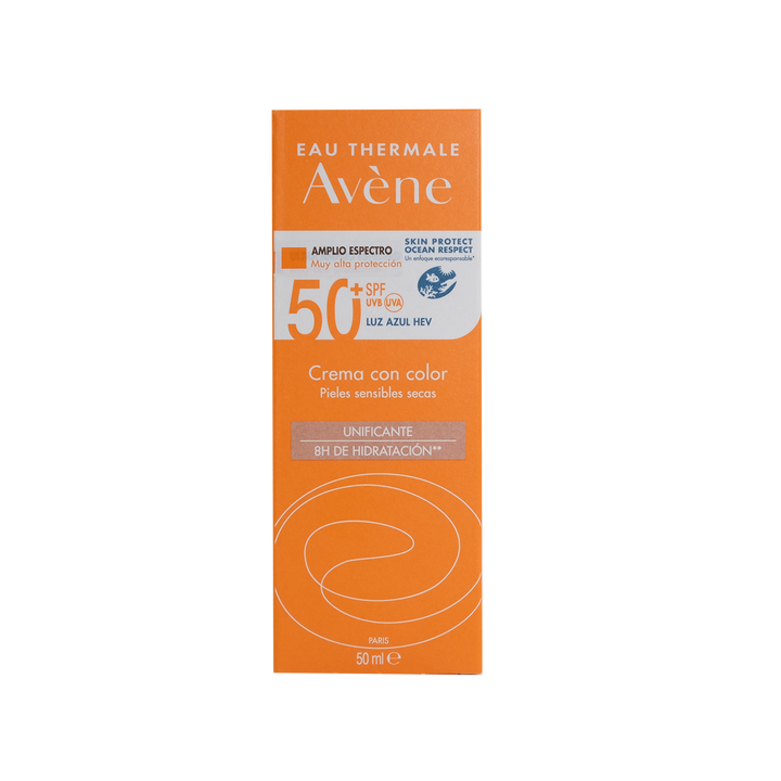Avene Bloqueador Crema C/Color 50ml fps50+